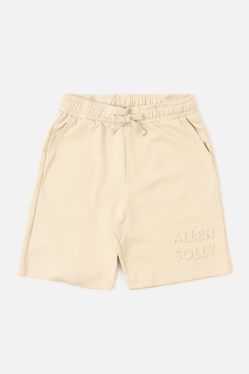 Boys Beige Solid Shorts
