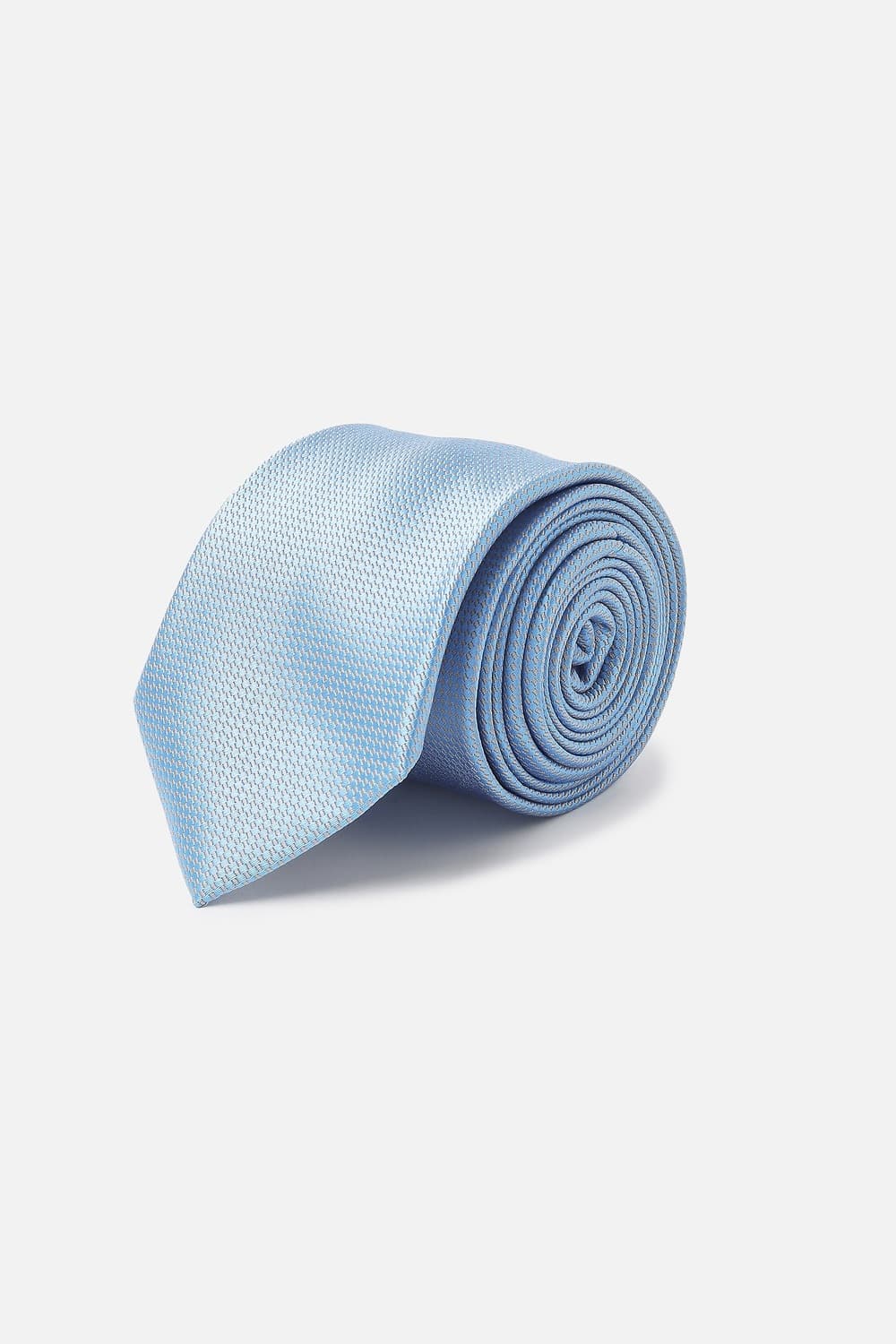 Men Light Blue Embroidered Formal Tie