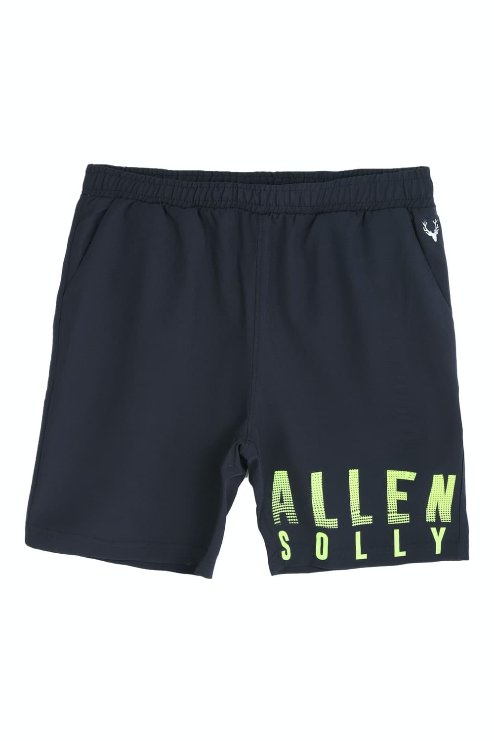 Boys Navy Regular Fit Printed Shorts