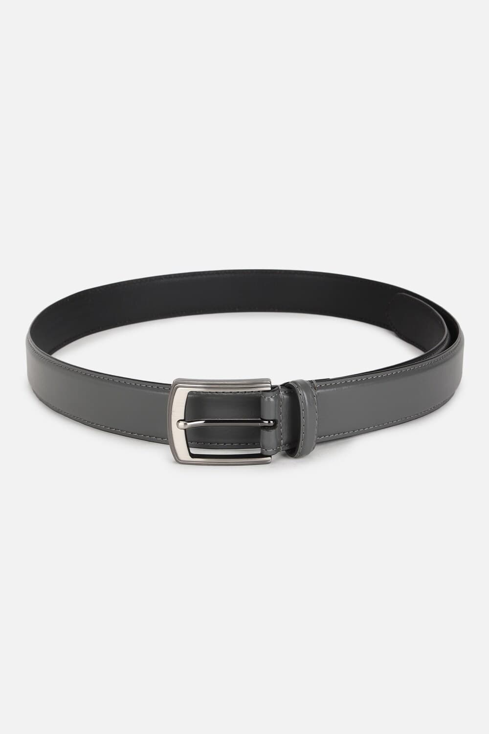 Men Grey Solid Casual Belt