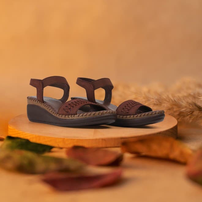 Women Brown Casual Sandals