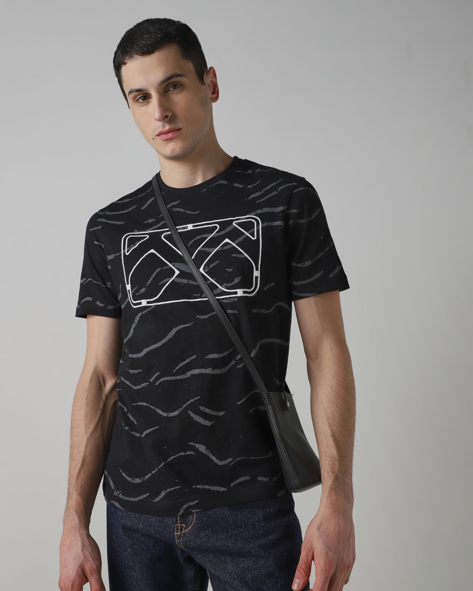 Black 3D Graphic T-Shirt