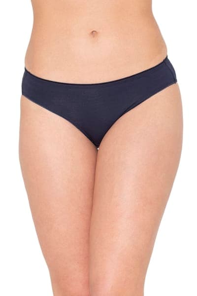 Low Waist Bikini Panty in Navy - Cotton Low Waist Bikini Panty in Navy - Cotton