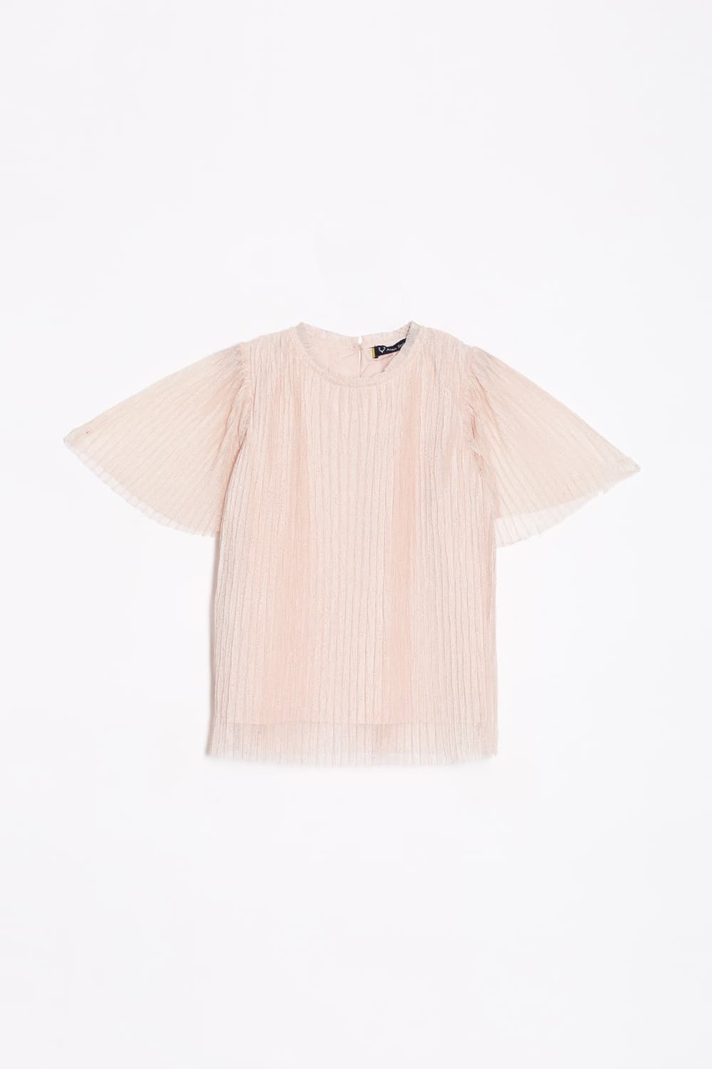 Girls Beige Textured Casual Top Girls Beige Textured Casual Top