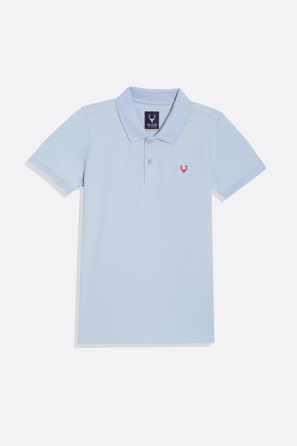 Boys Light Blue Regular Fit Textured Polo Neck T-shirt Boys Light Blue Regular Fit Textured Polo Neck T-shirt