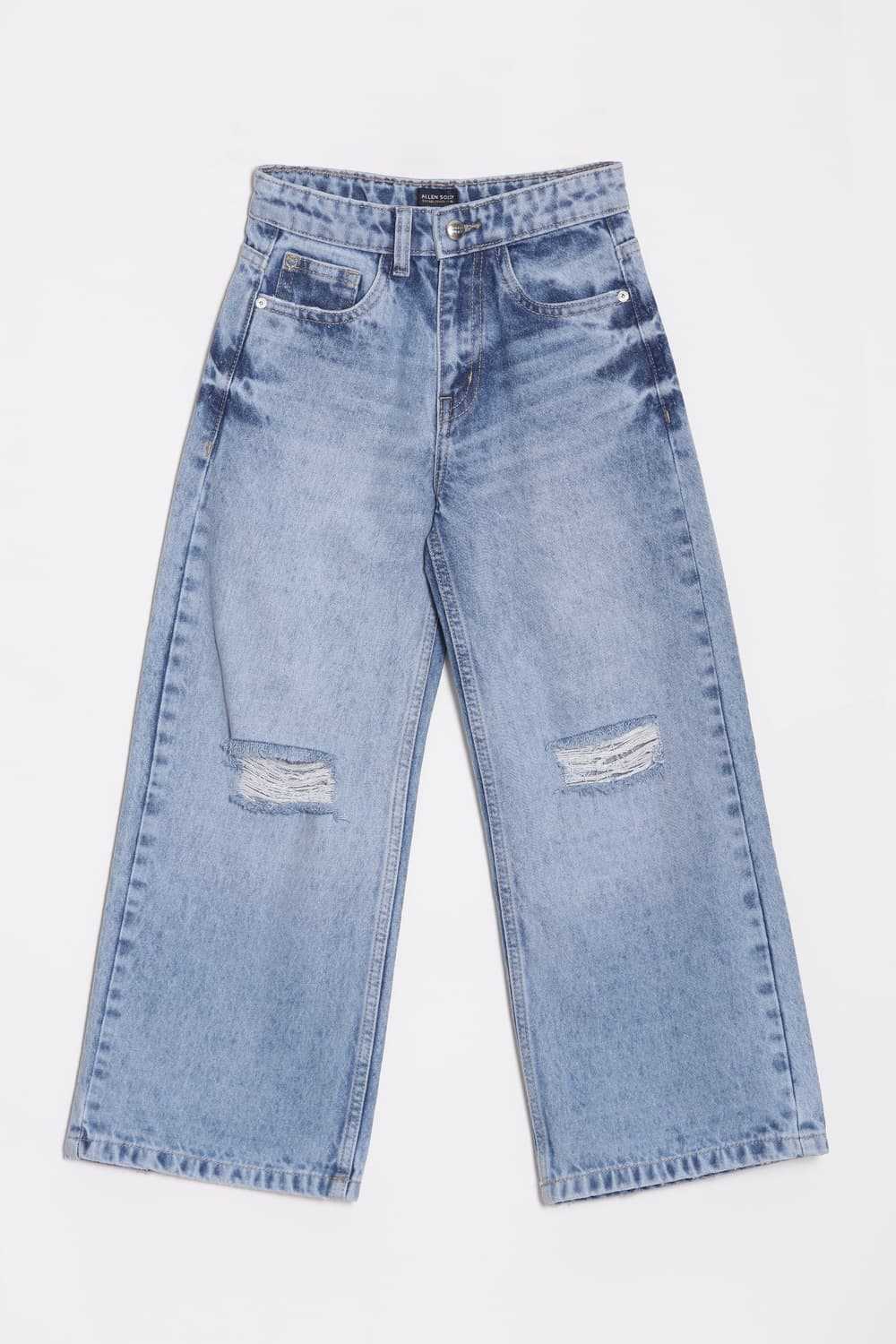 Girls Light Blue Wide Leg Fit Jeans Girls Light Blue Wide Leg Fit Jeans
