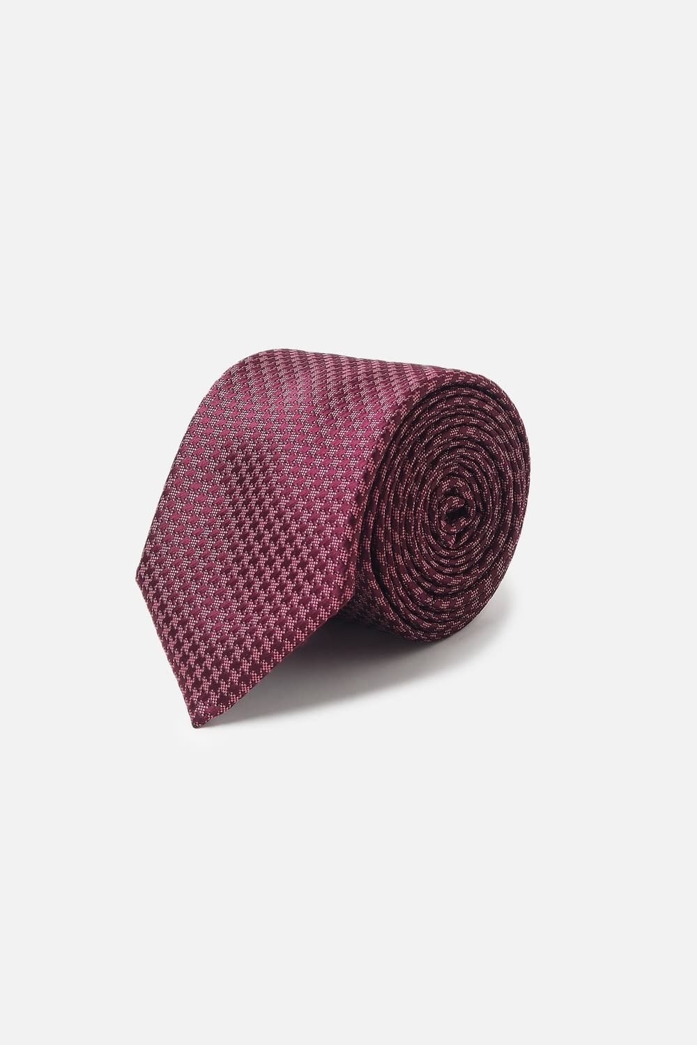 Men Maroon Embroidered Formal Tie Men Maroon Embroidered Formal Tie