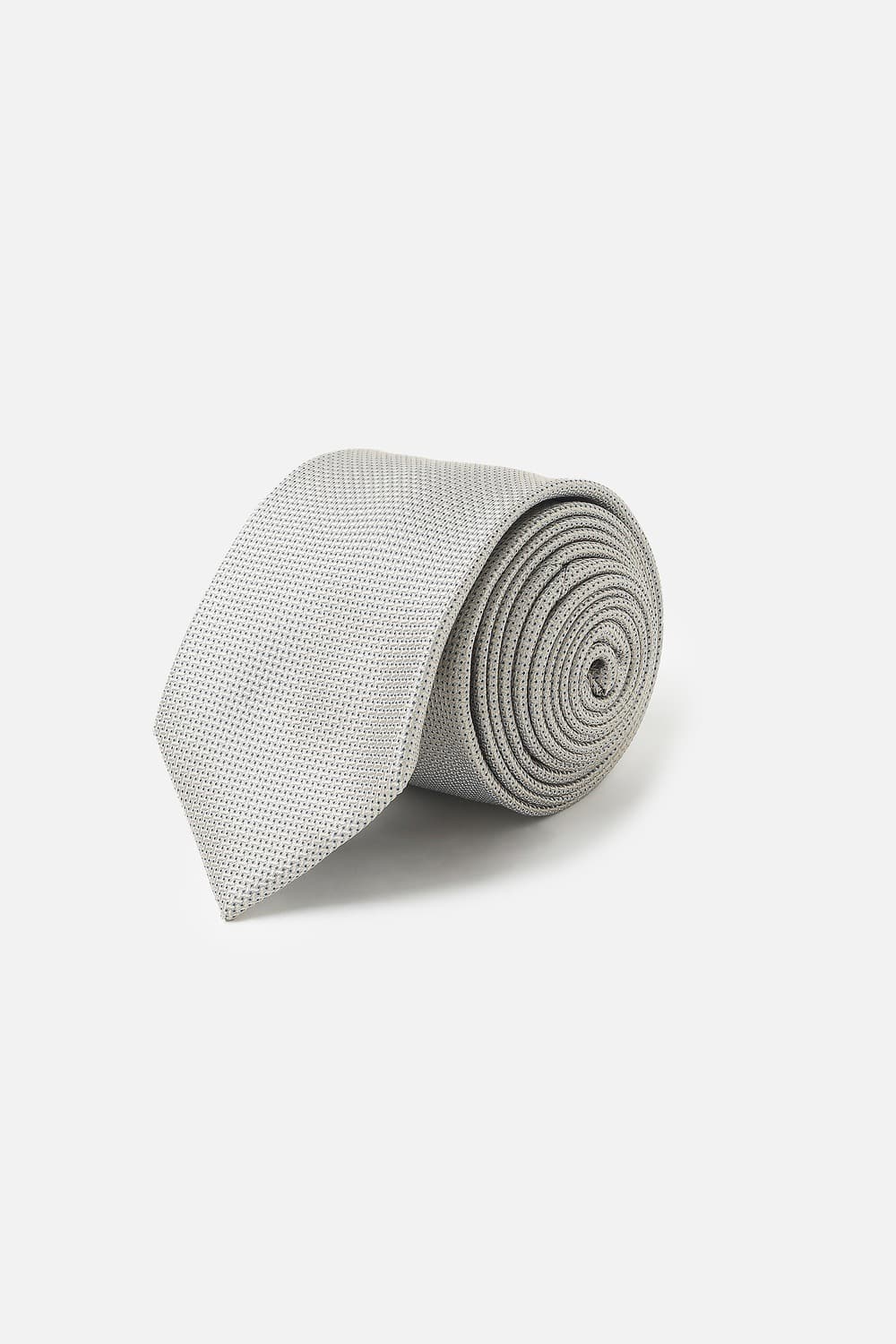 Men Grey Embroidered Formal Tie Men Grey Embroidered Formal Tie