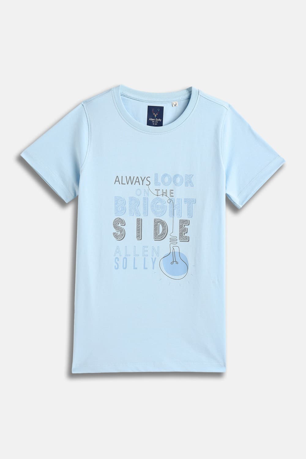 Boys Light Blue Graphic Print Crew Neck T-shirt Boys Light Blue Graphic Print Crew Neck T-shirt