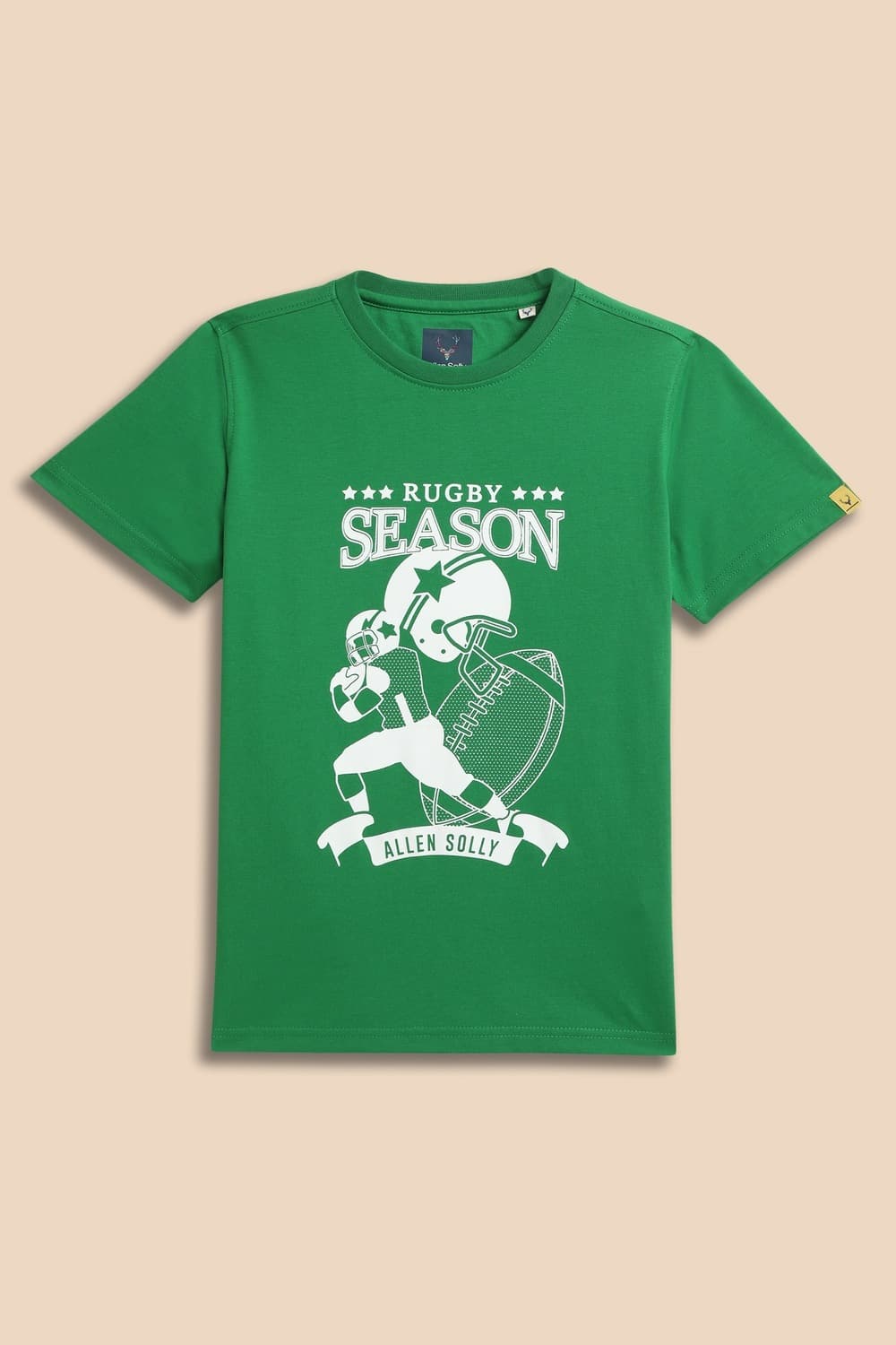 Boys Green Graphic Print Crew Neck T-shirt Boys Green Graphic Print Crew Neck T-shirt