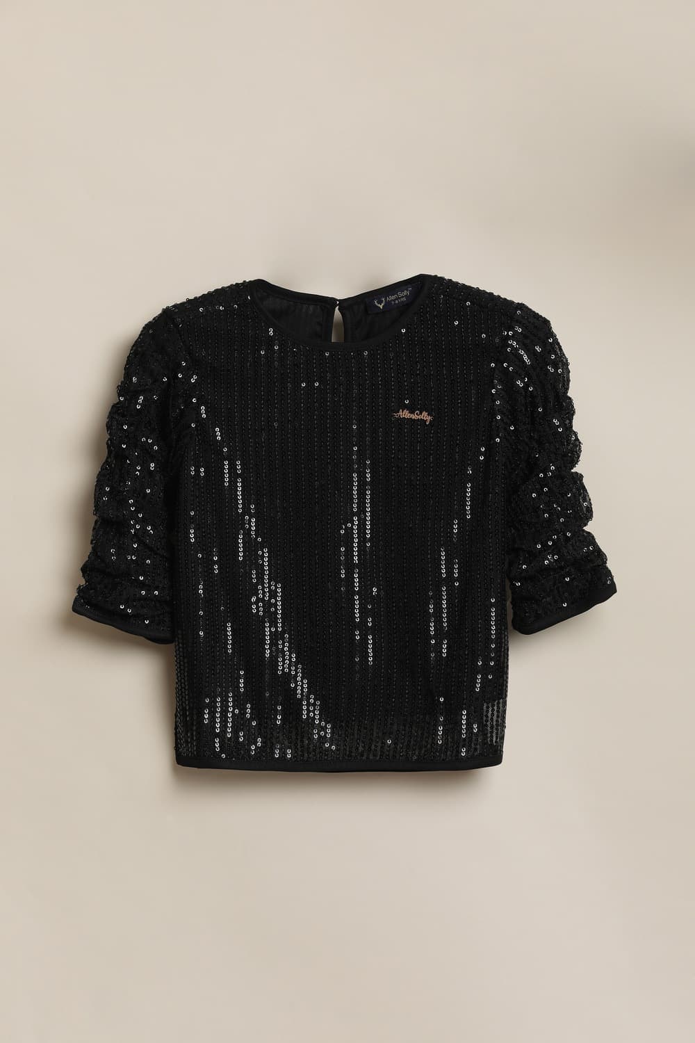 Girls Black Embellished Party Top Girls Black Embellished Party Top