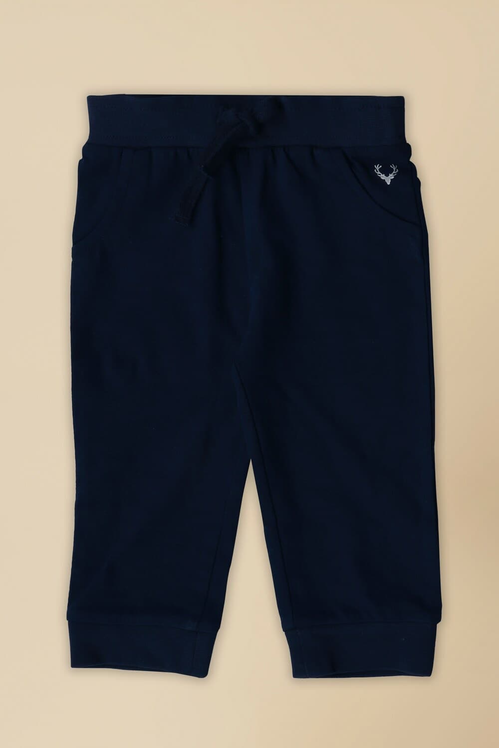 Boys Navy Regular Fit Solid Track Pants Boys Navy Regular Fit Solid Track Pants