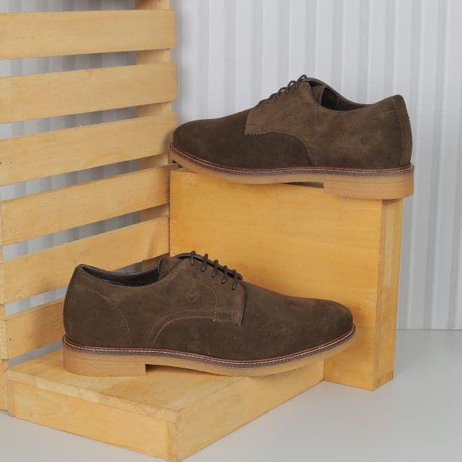 Men Khaki Casual Lace Up Men Khaki Casual Lace Up