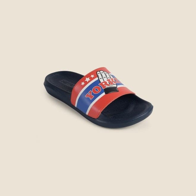 Men Blue-Multi Casual Slippers Men Blue-Multi Casual Slippers