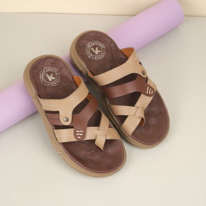Boys Brown Casual Slippers Boys Brown Casual Slippers