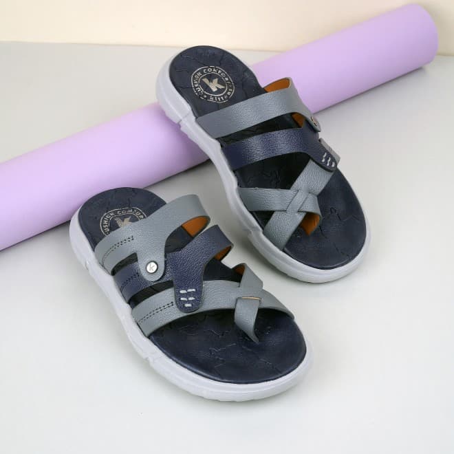 Boys Blue-navy Casual Slippers Boys Blue-navy Casual Slippers