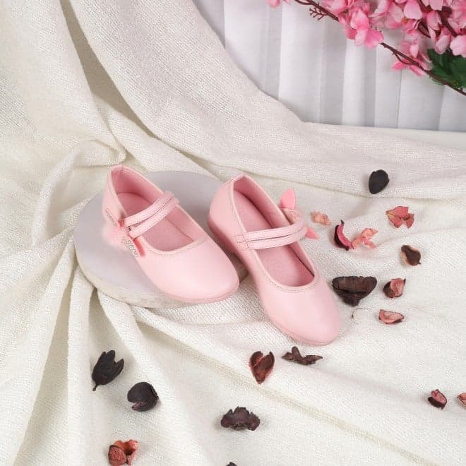 Girls Pink Casual Ballerinas Girls Pink Casual Ballerinas
