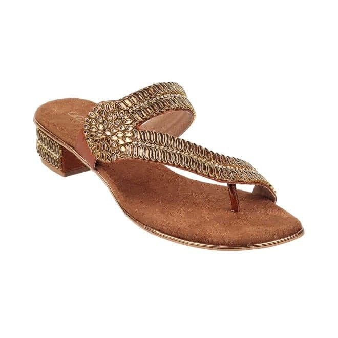 Women Yellow Ethnic Slippers Women Yellow Ethnic Slippers