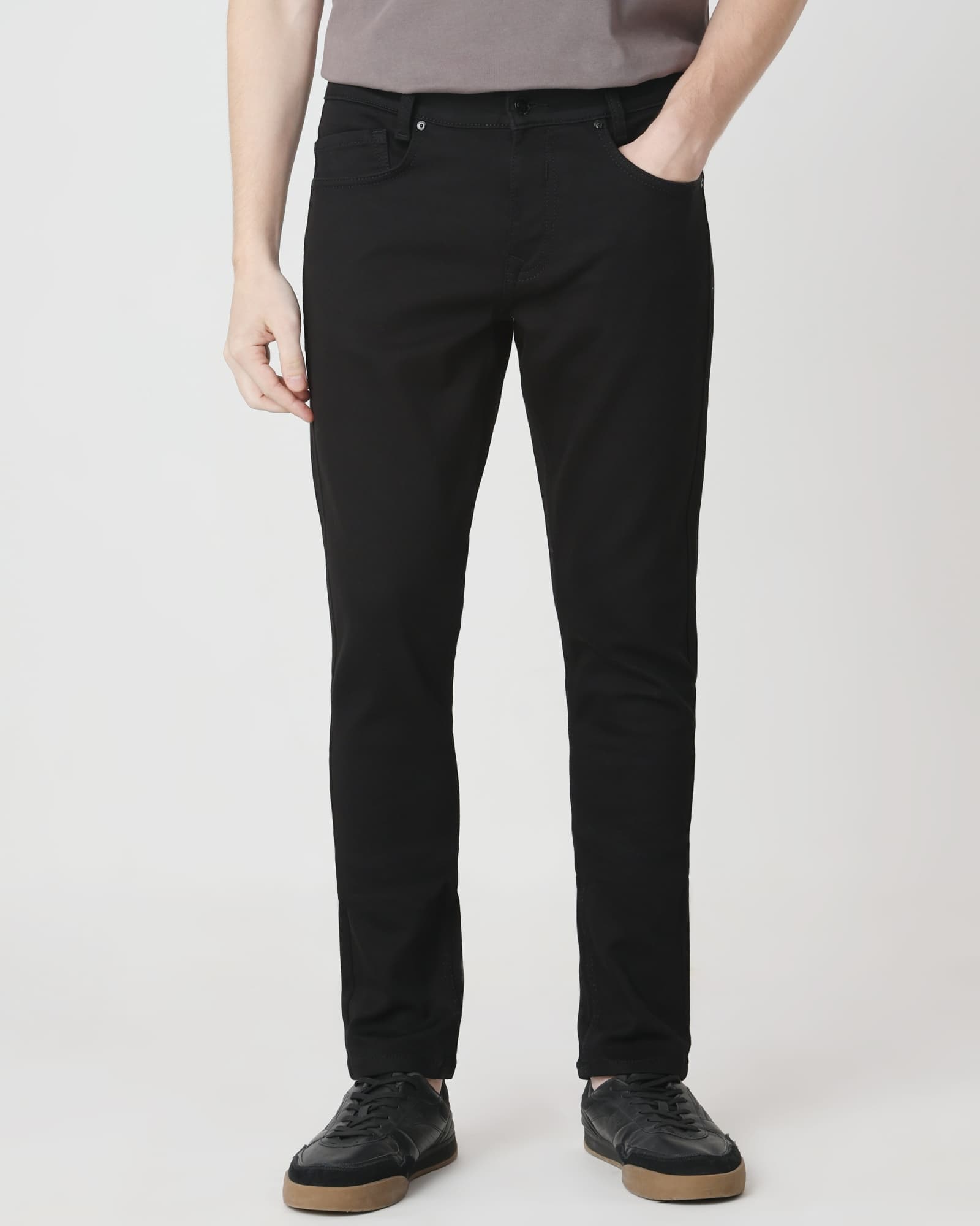 Jet Black Skinny Fit Denim Deluxe Stretch Jeans Jet Black Skinny Fit Denim Deluxe Stretch Jeans